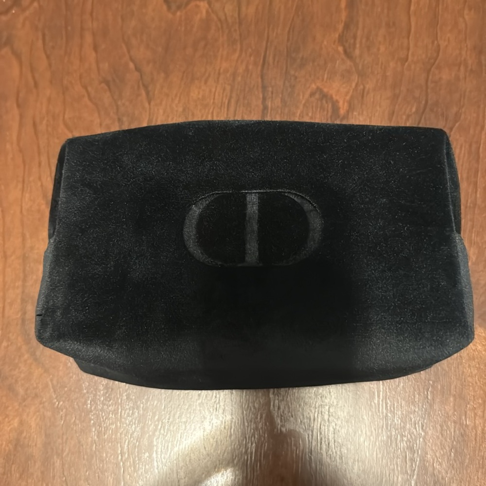 Black velvet pouch